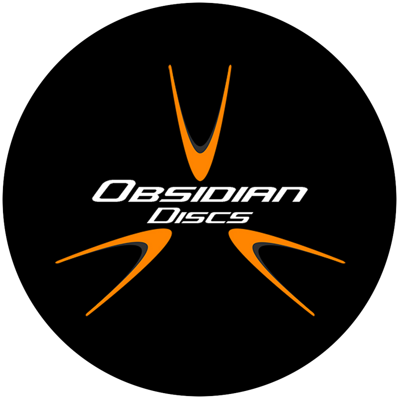 Logo de Obsidian Disc, discos de disc golf