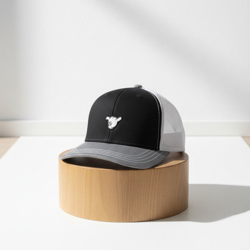 Gorra SHAKA Trucker Black & Grey