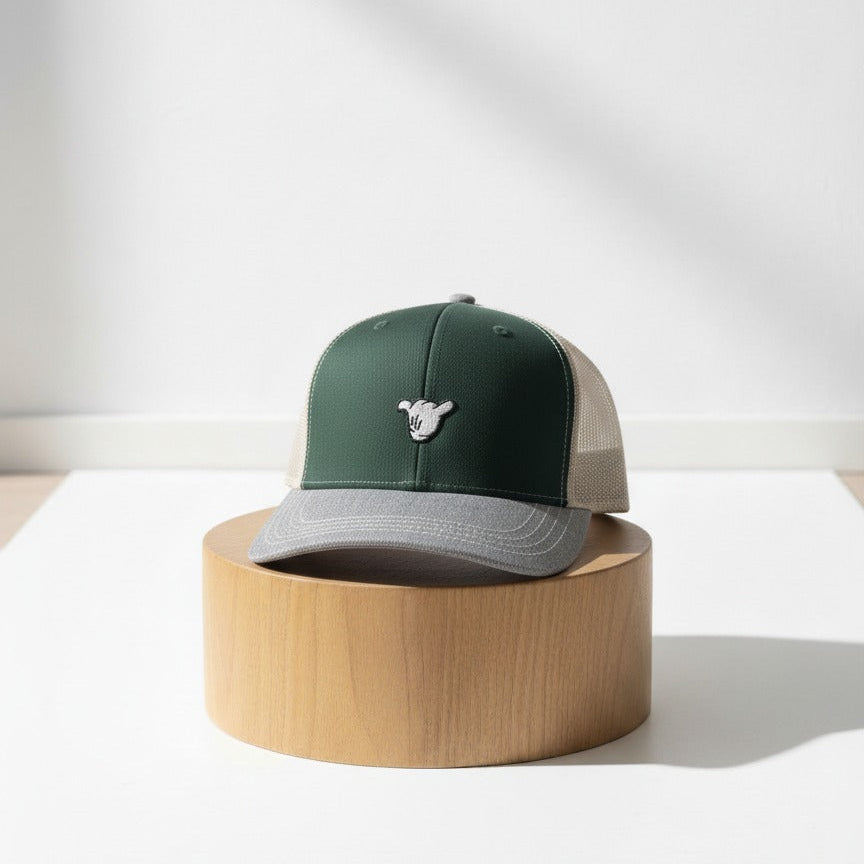 Gorra SHAKA Trucker Green & Grey